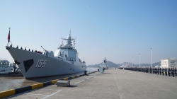 中國海軍第38批護航編隊凱旋