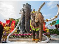 泰國大象日：大象享用自助餐