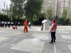文峰街道板橋社區開展消防應急演練