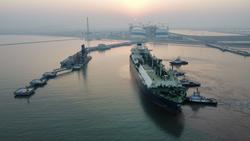 鹽城“綠能港”新年迎來首船卡塔爾天然氣  可供一千萬戶家庭使用半個月