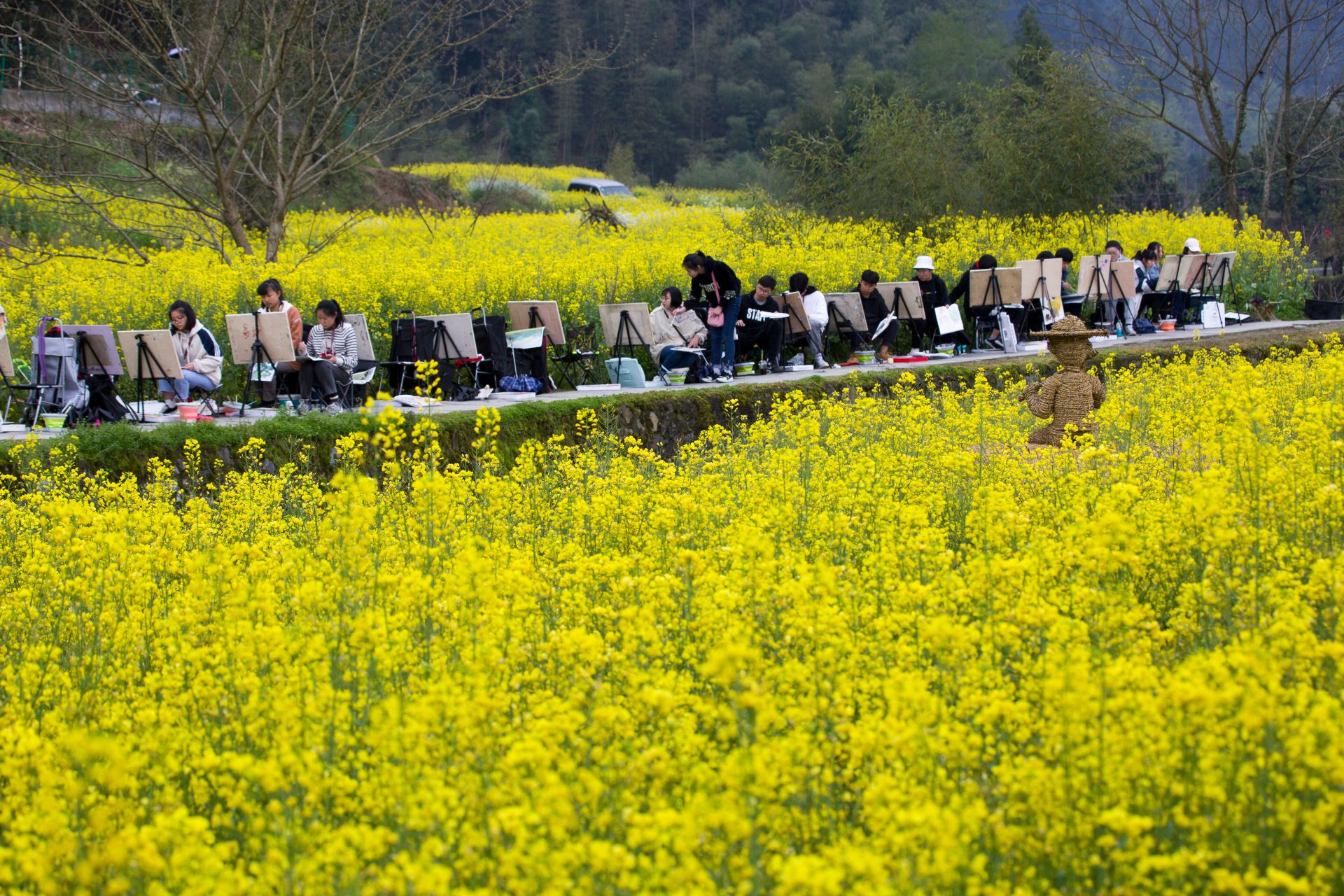 乡村写生热