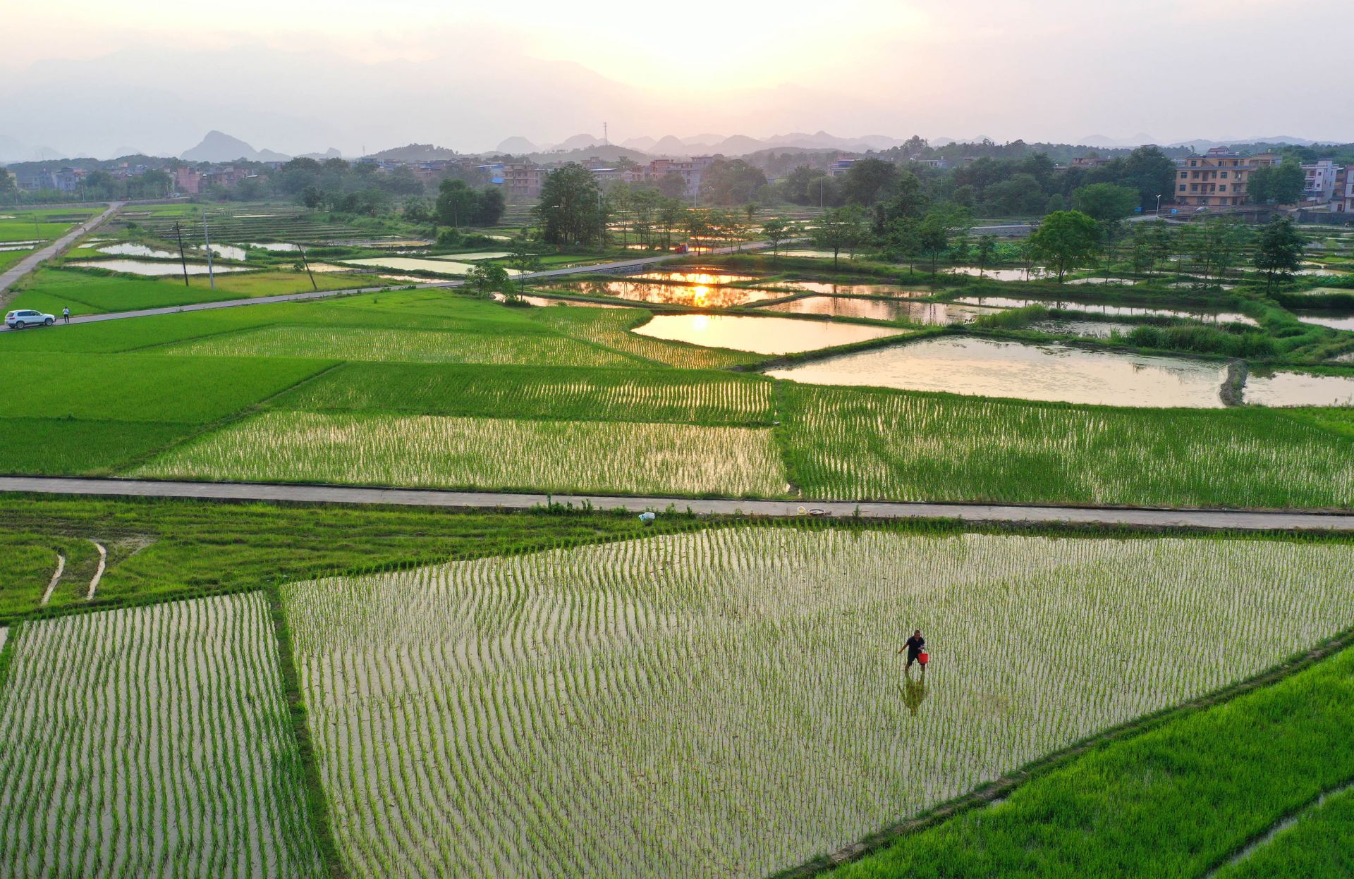 湖南道县:水乡田野如画