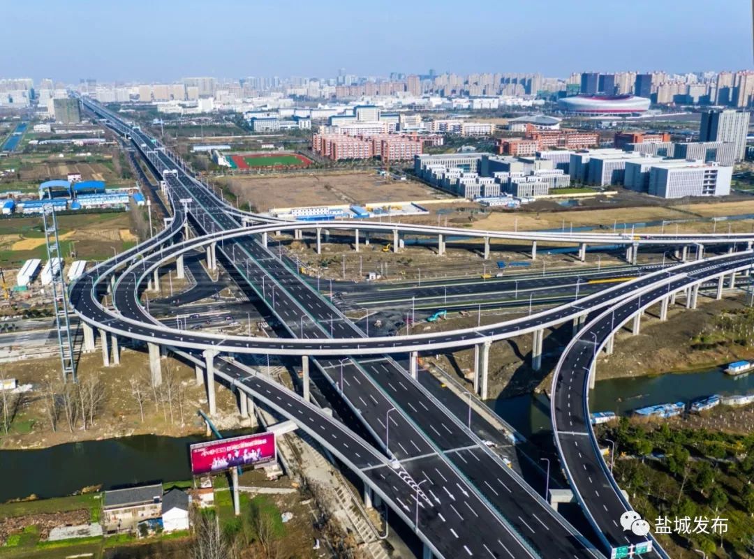 工程获得国家优质工程奖盐城市内环高架快速路网工程为盐城市快速路二