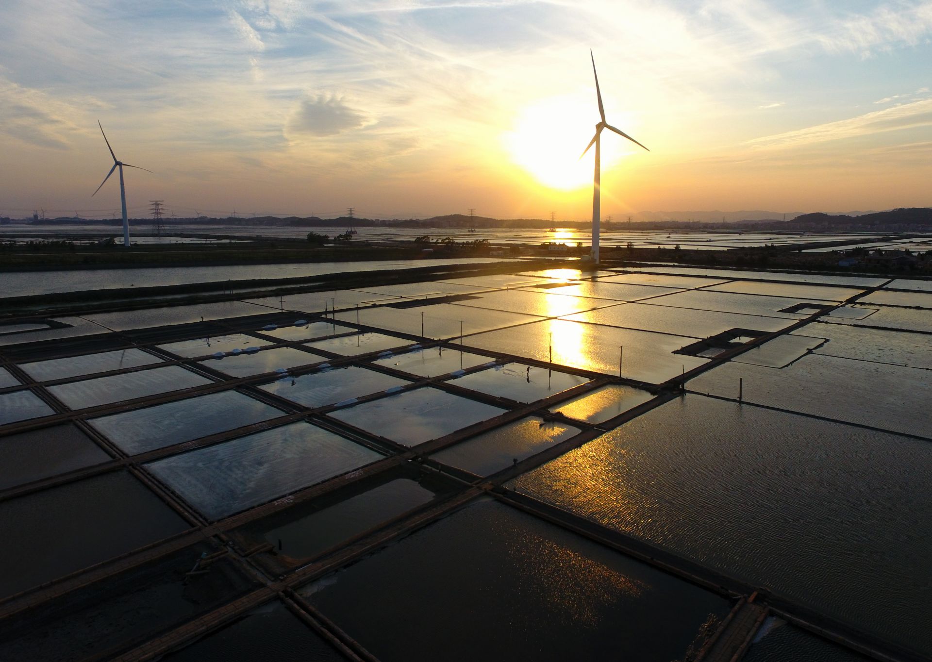 福建莆田:盐场如画