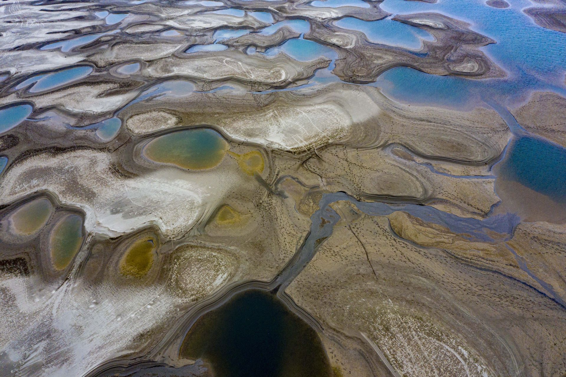 湖北团风罗霍洲江滩美如画