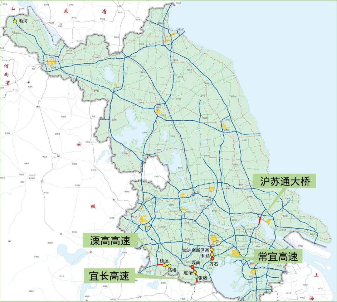江苏省高速路网图图片