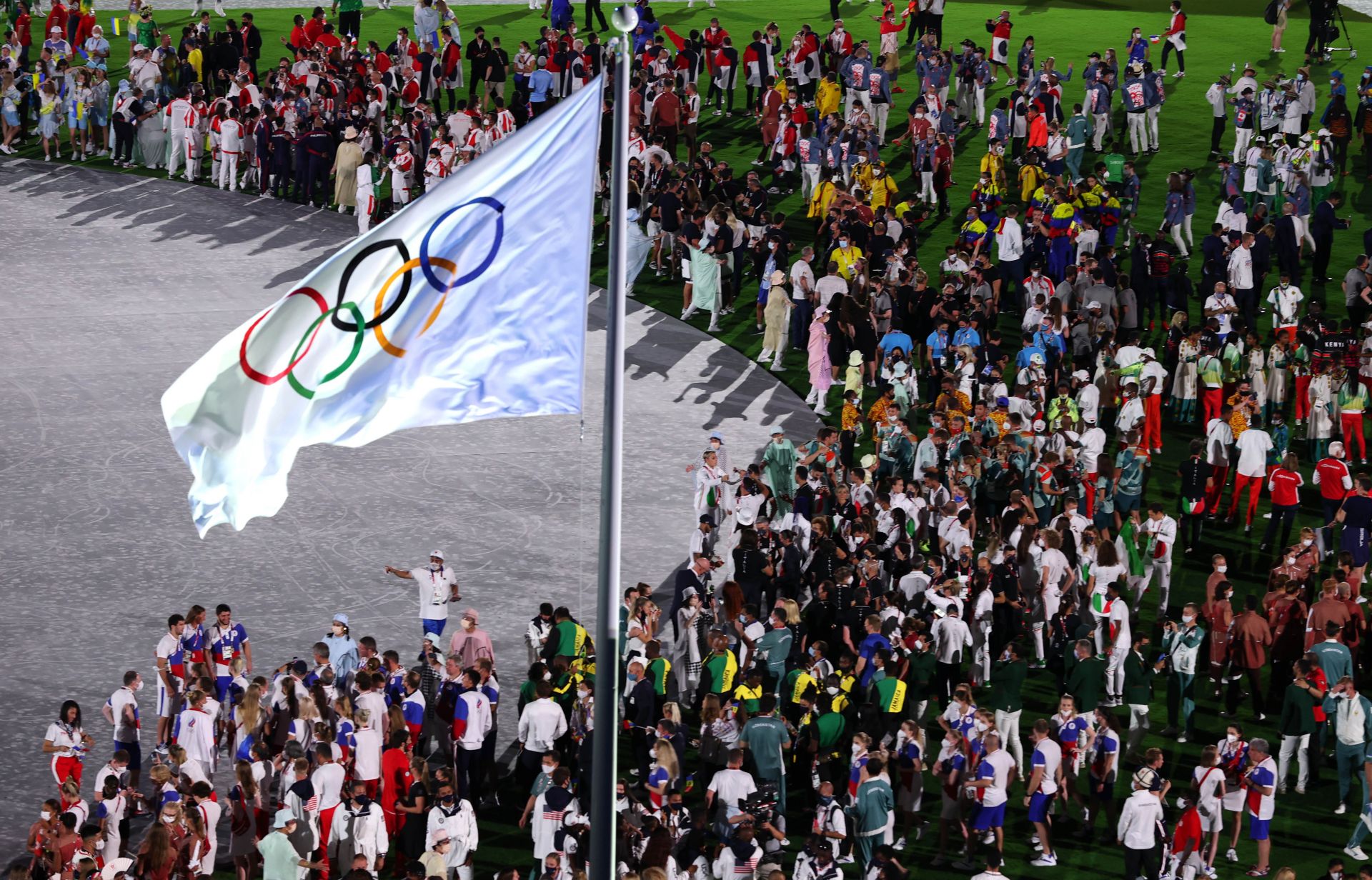 东京奥运会闭幕式举行