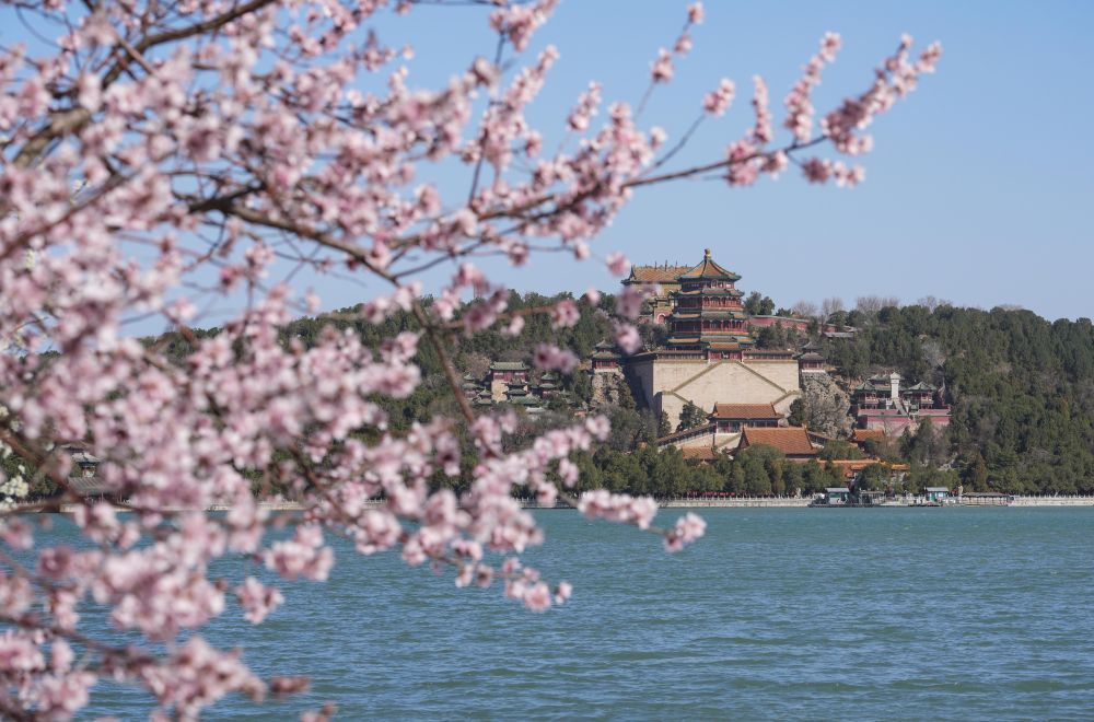 颐和园春景如画