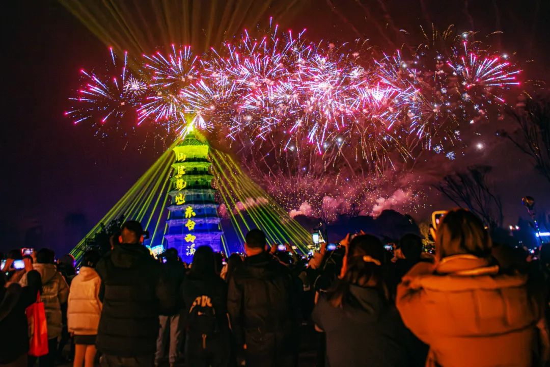 五一大丰梅花湾烟花图片