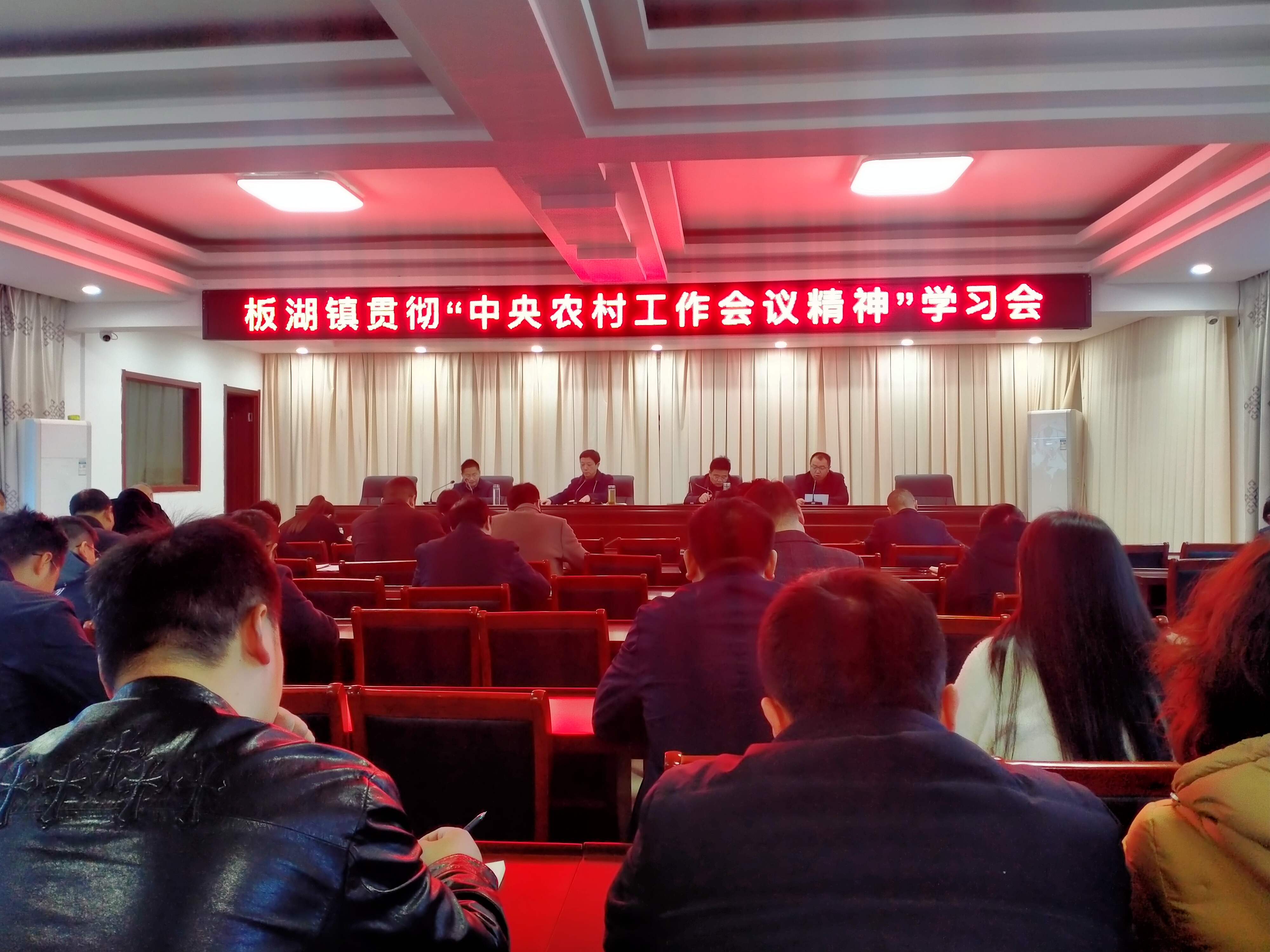板湖镇贯彻学习中央农村工作会议精神