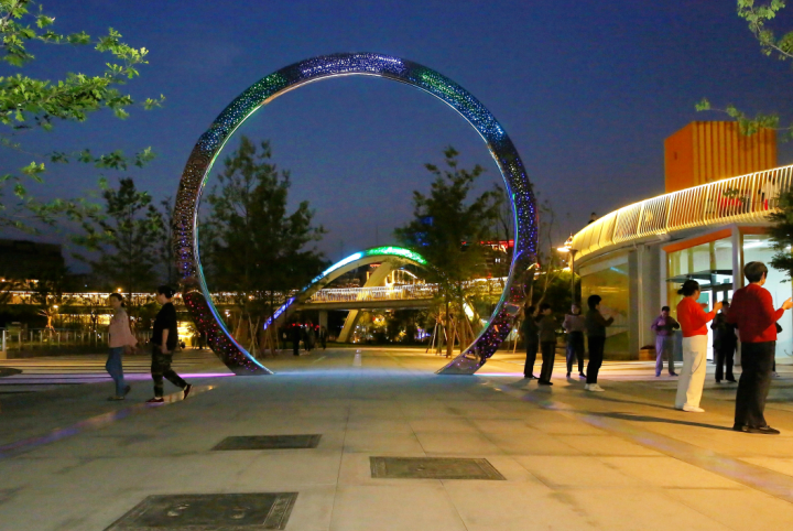 公园保留了"冠军印迹""冠军摇篮"和何振梁"南通体育公园"题词等元素