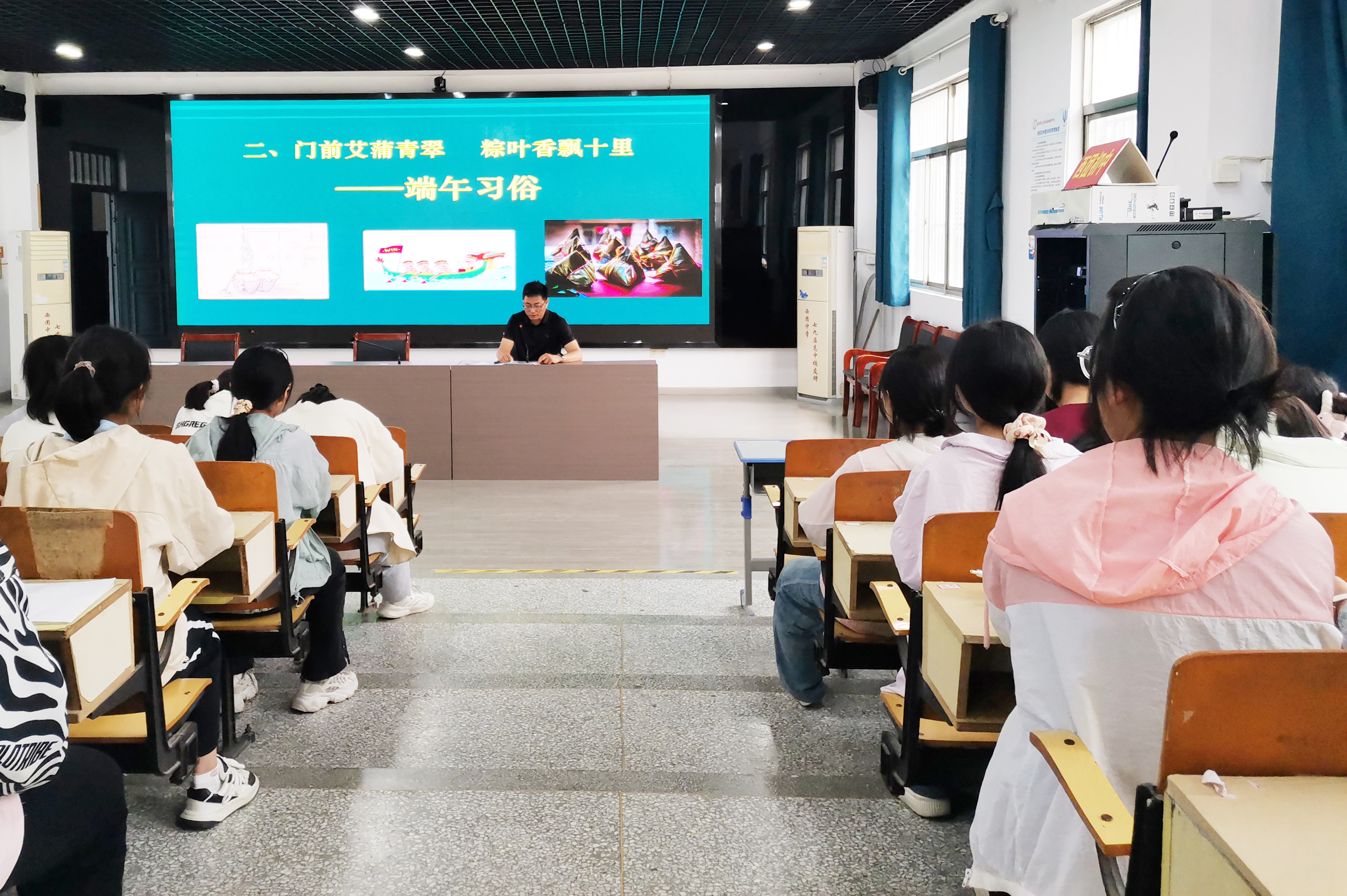 端午节前夕,大丰区西团镇新时代文明实践所,大丰区西团初级中学联合