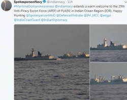 大惊小怪！印度海军因这事向中方发推“耀武扬威”