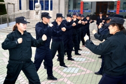 射阳法院：练兵习武保障警务安全