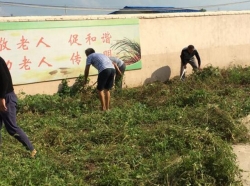 滨海县天场司法所组织社区服刑人员开展集体公益劳动
