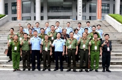 越南警务代表团来阜宁开展警务交流