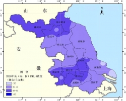 2018年，江苏市、县PM2.5年均浓度实现“双降”！  
