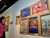 第十届海峡两岸少儿美术大展在台北开幕