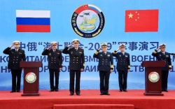 中俄“海上联合—2019”军事演习开始，5月1日海上实兵演练