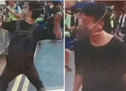 香港警方逮捕一名冲击中联办28岁男子