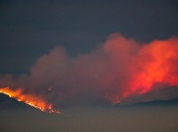 美国旧金山湾区山火肆虐