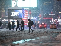 纽约遭遇暴风雪
