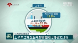 经济发展动能强劲！上半年江苏企业开票销售同比增长32.8%