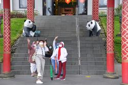 印尼：大熊猫馆里迎春节