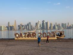 卡塔尔世界杯丨多哈街头氛围渐浓
