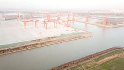 溧阳首个千吨级码头通过交工核验