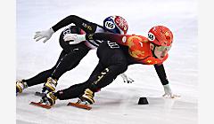 速滑世锦赛：中国队女子短距离团体追逐摘铜