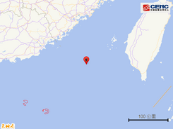 台湾海峡南部发生4.7级地震