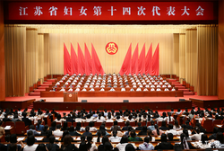 江苏省妇女第十四次代表大会开幕