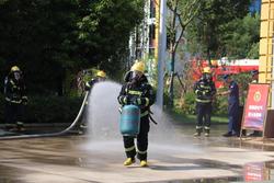 10个镇（区）出动70余名消防队员 滨海开展全县燃气处置专项大练兵