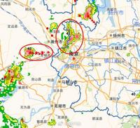 南京发布雷暴大风黄色预警，降水云团已到六合上空