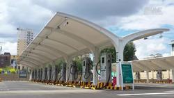 “超级快充”充电站在长春投运 可同时为73辆新能源汽车充电
