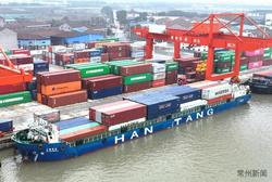 常州东港今年吞吐量突破3万标箱