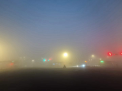 雾҈雾҈雾҈ ҈！今早，盐城被强浓雾挡住了……