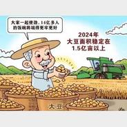 新华鲜报丨中国稳粮新看点！ “金豆豆”1.5亿亩以上