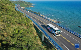 海南環島旅游公路觀光巴士正式開通