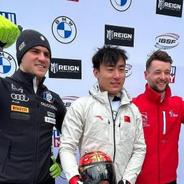 殷正获得钢架雪车世界杯普莱西德湖站冠军