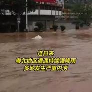 广东遭强降雨子弟兵赴抗洪救灾一线
