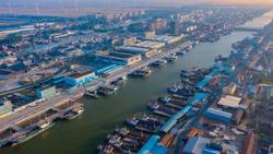黄沙港国家中心渔港顺岸码头主体完工