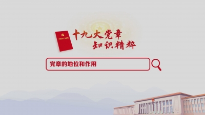 （1）党章的地位和作用