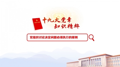 （23）党组织讨论决定问题必须执行的原则