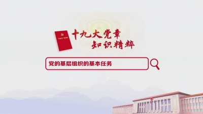 （26）党的基层组织的基本任务