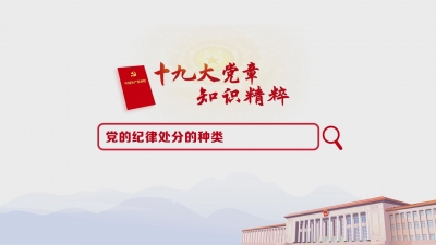 （35）党的纪律处分的种类