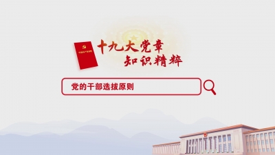 （33）党的干部选拔原则