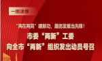 市委“两新”工委发出号召，在全市“两新”组织中开展“‘两在两同’建新功、服务发展当先锋”行动