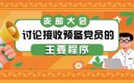 支部大会讨论接收预备党员的主要程序